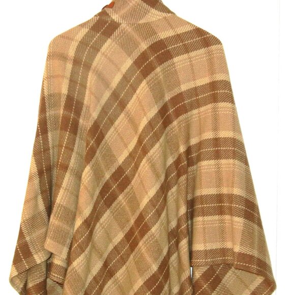 Ralph Lauren Leather Buckle Equestrian Wrap Wool Cape Poncho  Lg/XL - Picture 4 of 8
